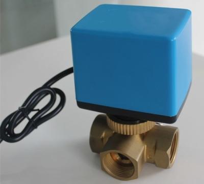 China Low Pressure 3 Way Electric Motor Ball Valve On Off / 3 Point Floating Type for sale
