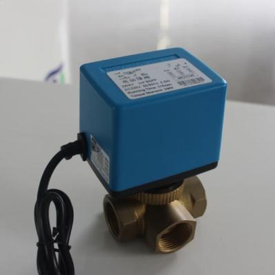 China 6 W Mixing Water Electric Ball Valve No Leakage For Heating / Cooling Systems for sale