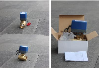 China Durable Brass Electric Motor Control Ball Valve 15-18S Running Time for sale