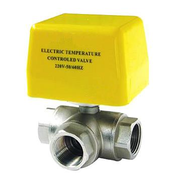 China Brass Electric Motor Operated Ball Valve IP55 High Flow Capability for sale