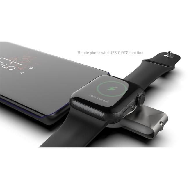 Apple Watch Series Compatible 19g White Wireless Charger With Custom Logo Acceptance 2