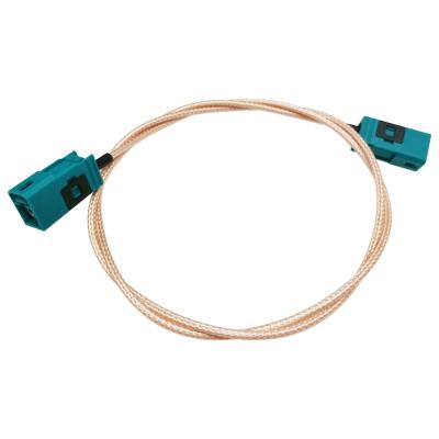 China RF Pigtail RG316 FAKRA Female To Female Cable Code Z Plug Practical for sale
