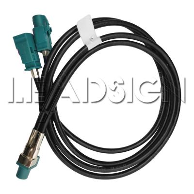 China HSD LVDS 2 In 1 Cable Z Code Extension Cable For Car Antenna Radio for sale