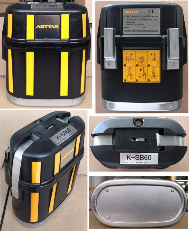 5% off New Arrival Underground Safety Breathing Apparatus, PPE for Mining and Industrial, Chemical Oxygen Self Rescuer with CE Certificate