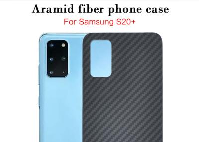 China Samsung S20+ Black Matte Twill Aramid Fiber Samsung Case for sale