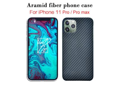 China iPhone 11 Pro Matte Twill Aramid Fiber Phone Case Kevlar Mobile Cover for sale