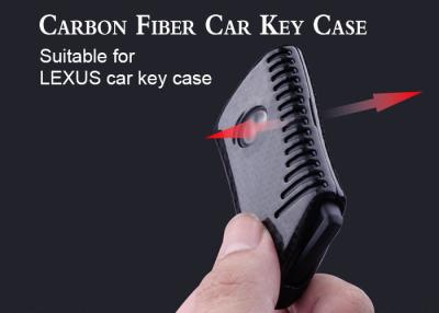 China LEXUS Soft Touch Low Flammability Carbon Fiber Car Key Case for sale