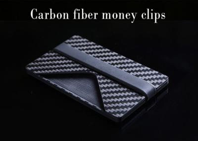 China Custom Size Thin Carbon Fiber Money Clip Card Holder for sale