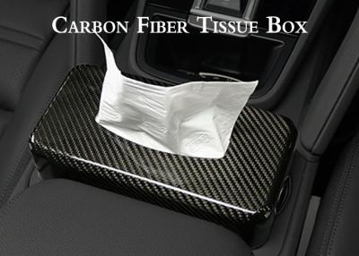 China Ultra Light High glossy matte Carbon Fiber Tissue Box for sale