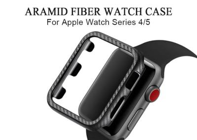China Caixa de relógio lustrosa de Apple da fibra de Aramid do revestimento da prova de choque à venda