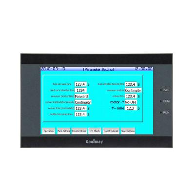 China 5 Inch TFT HMI PLC Combo Temperature Controller RS232/RS485 With Resistive Touch Screen for sale
