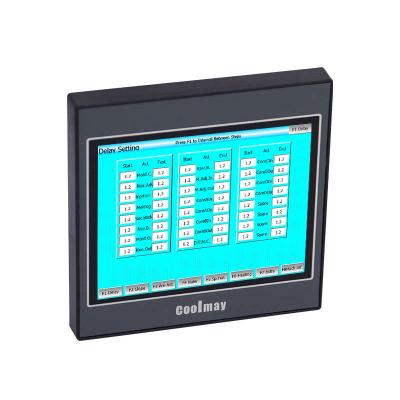 China 3.5 In HMI Control Panel Resistive Touch Screen Programmable PLC Light Grey 300cd/M2 for sale