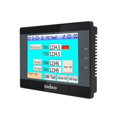China 8 Channels Integrated HMI PLC High Speed Pulse Type C 4AI NPN Passive for sale