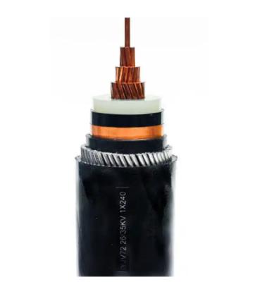China El PVC de cobre negro aisló el doble del cable de transmisión 25m m para el subterráneo en venta