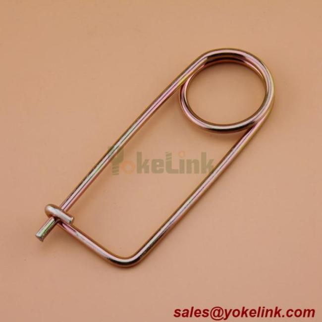 Spring Wire Coiled Tension Safety Pin, Diaper Pin Zinc Finish Safety Pin Wire