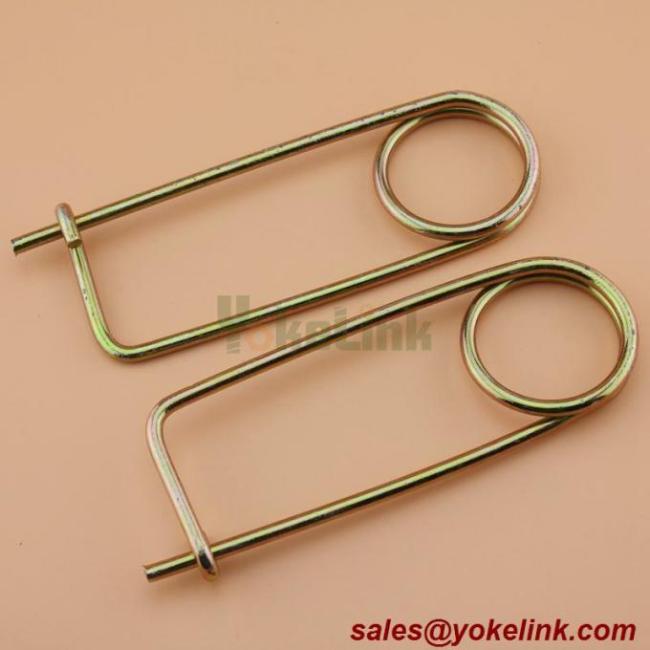 Spring Wire Coiled Tension Safety Pin, Diaper Pin Zinc Finish Safety Pin Wire