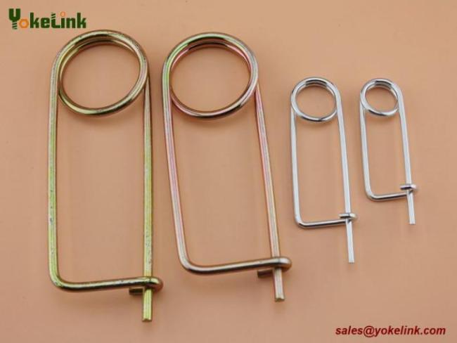 Spring Wire Coiled Tension Safety Pin, Diaper Pin Zinc Finish Safety Pin Wire