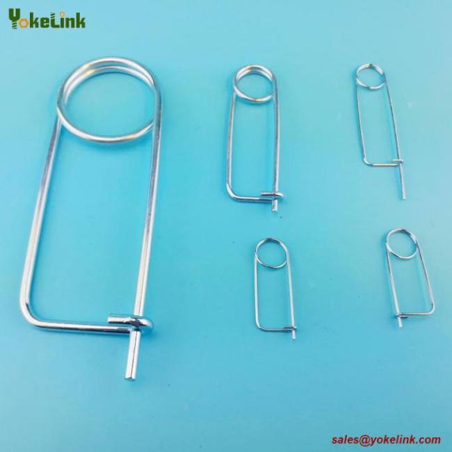 Spring Wire Coiled Tension Safety Pin, Diaper Pin Zinc Finish Safety Pin Wire