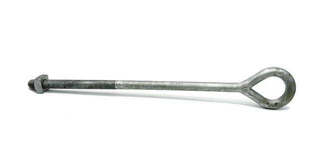 Oval Eye Bolt Anchors For Utility Poles Anchoring, Poleline Hardware Oval Eye Anchor Rod Support Tranmission Lines to Pole (5) Oval Eye Bolt Anchors For Utility Poles Anchoring, Poleline Hardware Oval Eye Anchor Rod Support Tranmission Lines to Pole (5)