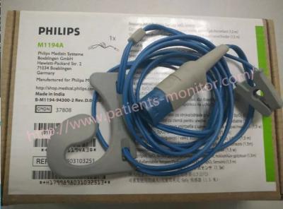 China M1194A Philip Patient Monitor Accessories Reusable Adult And Pediatric Ear Clip SpO2 Sensor 1.5m 4.9'' for sale