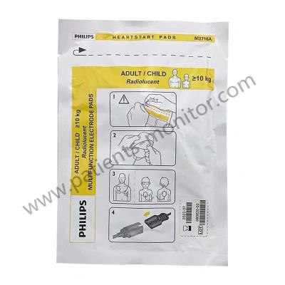 China Heartstart Radiolucent Multifunction Electrode Defibrillation Pads Electrodes For Adult Child M3716A 989803107811 for sale
