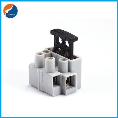 China 2 PIN Pole PCB Screw Fuse Terminal Connector Block With Glass Ceramic Tube Fuse for sale