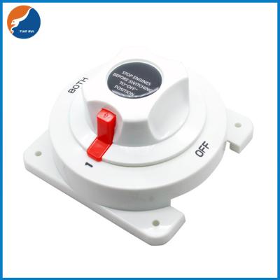China White Marine Boat Battery Switch , Marine Dual Battery Selector Switch For RV Motor for sale
