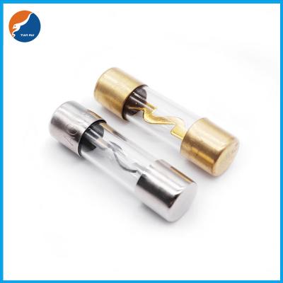 China Car Audio Stereo System Amp Gold Nickel Plated Automotive Auto Tube Glass 5AG AGU Fuse 10x38mm for sale