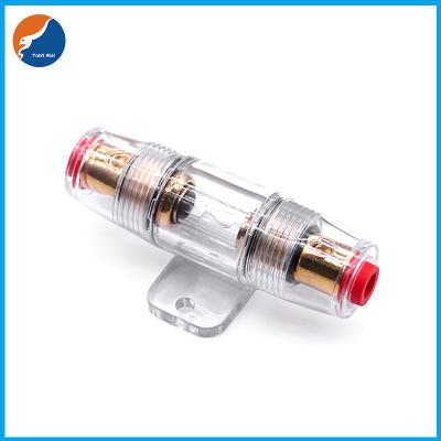 China Fuse Components Audio Stereo Amplifier Waterproof Plastic Case Auto Car Gold 5AG AGU Type Fuse Holder For 10x38 Fuse for sale