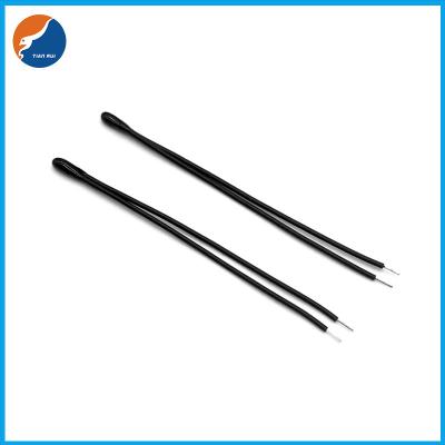 China Epoxy Coating 10K Ohm NTC Thermistor Negative Temperature Coefficient Insulation Lead for sale