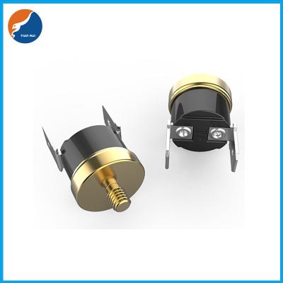 China Bakelite Housing Copper Screw Bimetal Thermostat Single Pole Bimetallic Disc Thermostat M4 for sale