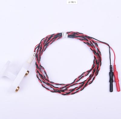 China White Twist HandHeld Fixed Stimulating Electrode With Standard 1 Pin DIN for sale
