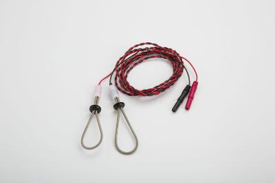 China REP -1.5R Resusable EMG Sensory Finger Loop Electrode Twisted Pair Blank Red for sale