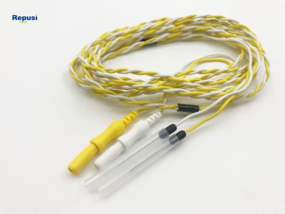China Electrodos estéril disponibles coloreados de la aguja del EMG Subdermal del alambre de la torsión en venta
