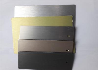 China Odm Brushed Hairline Aluminum Sheets , Brushed Aluminum Plate For Decoration for sale