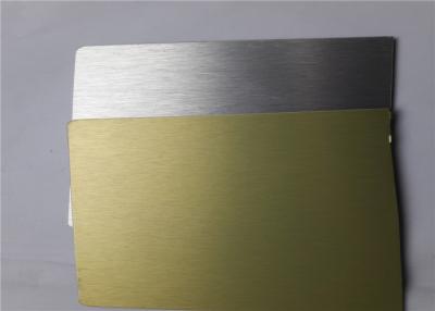 China PE Coating Brushed Gold Aluminum Sheet Blanket Sublimation Long Service Life for sale