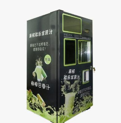 China Fruit Combo Vending Machine Bill Coin Operated Fresh Sugar Cane Machine for sale
