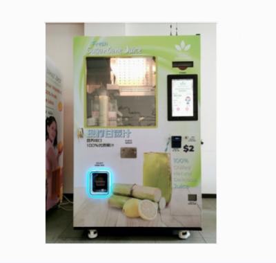 China 220V / 50Hz Sugarcane Vending Machine Juice Extractor For Restaurants Supermarkets for sale