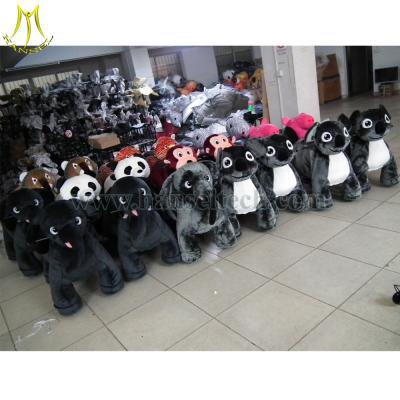 China Hansel 2016 high quality coin operated ride on costumes 12 volt ride on toys style plush animal electric scooter for sale