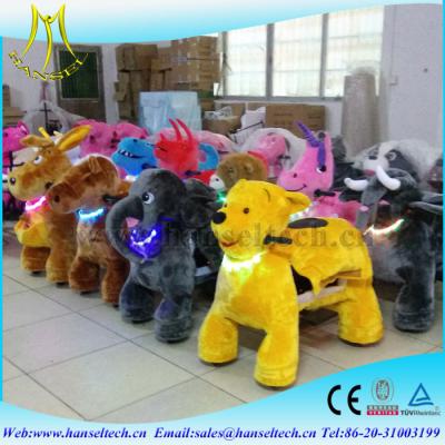 China Hansel hot-selling rocking motorcycle kids family amusment park moving	plush toy on animals entertainment play equipment for sale