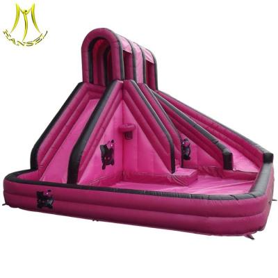 China Hansel low price inflatable slide slippers with swimming pool supplier in Guangzhou for sale