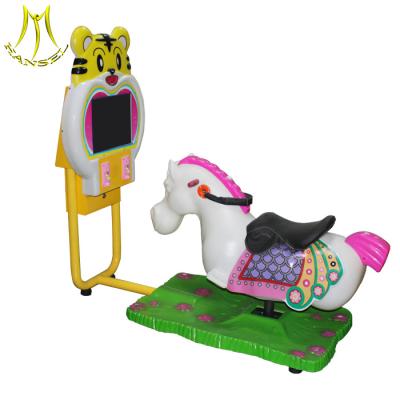 China Hansel electronic children amusement park game machine video horse for sale