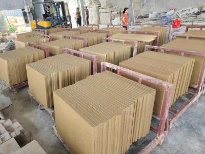 China Bush Hammered Outdoor Natural Sandstone Tiles 457x457x12mm Customized for sale