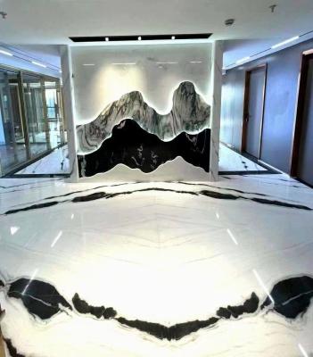 China Telha do banho de Panda Marble Polished Tile Marble da personalização impermeável à venda