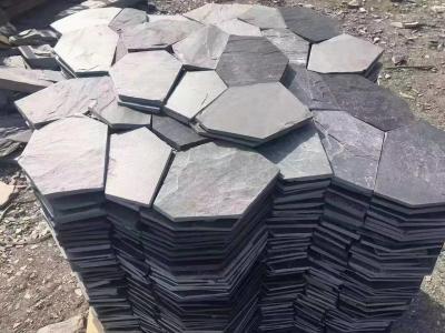 China 1.8-20 Cm Black Slate Stone Tiles for sale