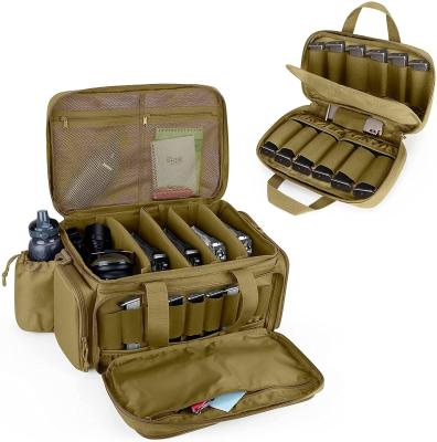 China Pistol Hand Gun Small Tactical Gun Bag Waterproof Khaki Magazine Storage 16x12x9