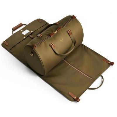China Customized Logo Canvas Convertible Garment Duffel Bag 20 X 16 X 12 Inches for sale