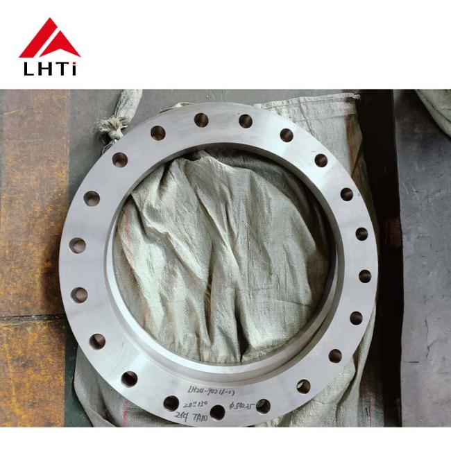 Gr5 Gr7 titanium hubbed slip on flange