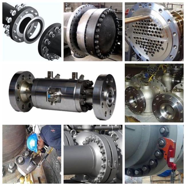 Titanium blind flange application example