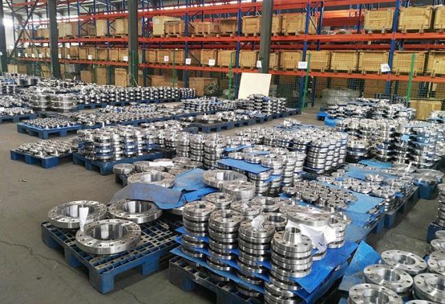 CNC machined titanium blind flange